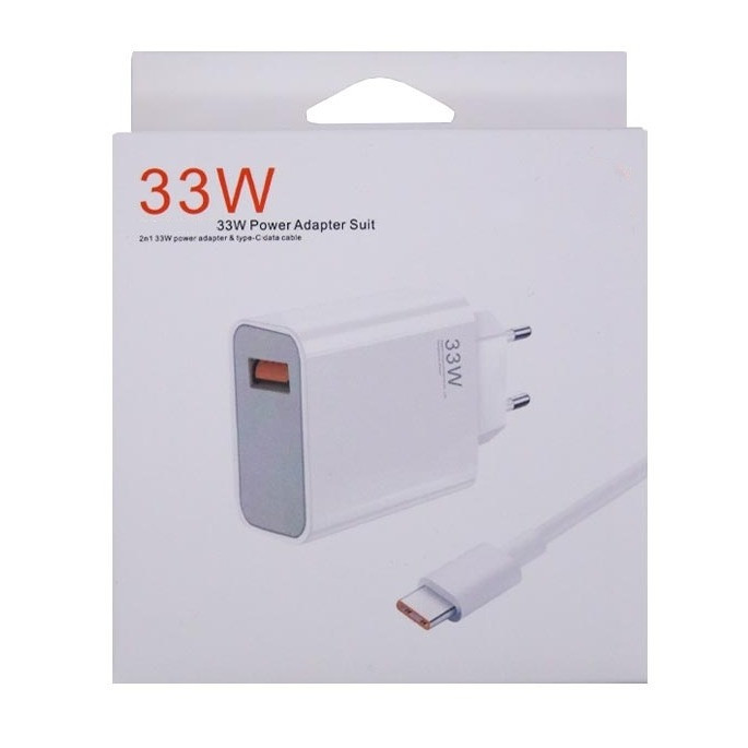 شارژر دیواری 33 وات اصلی به همراه کابل تبدیل USB-C