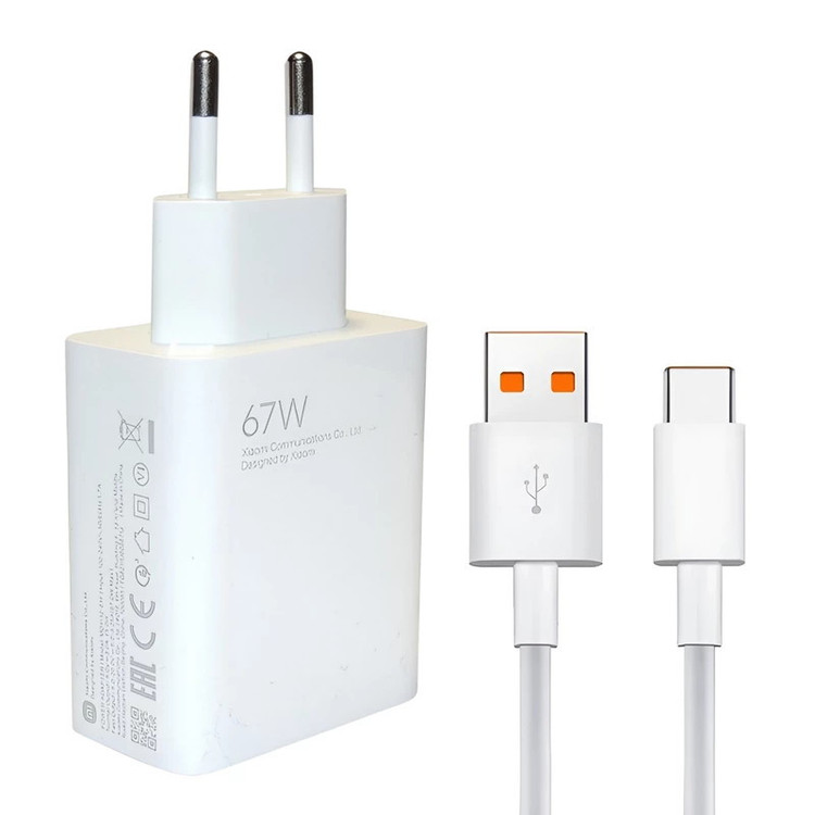 شارژر دیواری 67 وات اصلی به همراه کابل تبدیل USB-C
