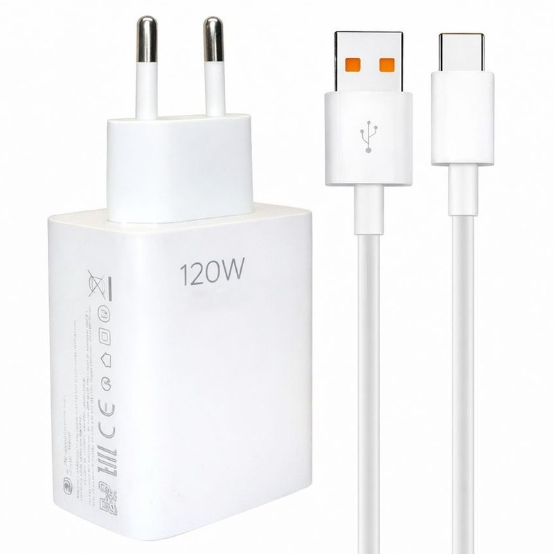 شارژر دیواری 120 وات اصلی به همراه کابل USB-C
